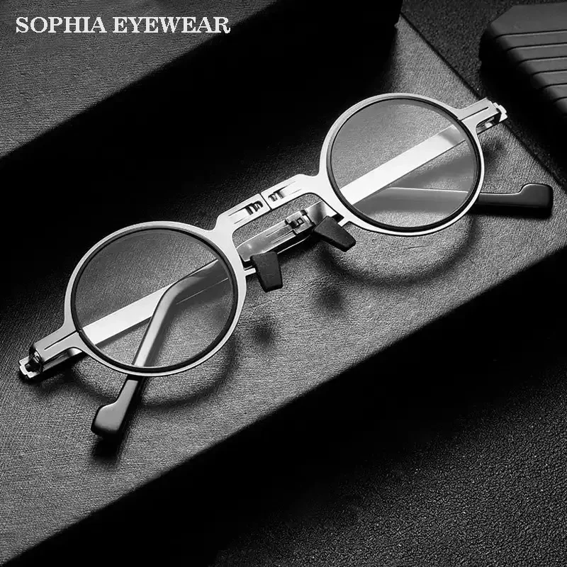 Очки для чтения Мужские Складные в металлической оправе + 2 3 4|Женские очки чтения|