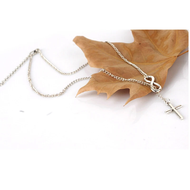 Модный дизайн посеребренное ожерелье с подвеской в виде креста индивидуальное
