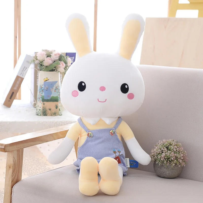 

Dropshipping Epacket Down cotton cute strap skirt rabbit large strap skirt rabbit plush doll Soft and cute plush toy pillow