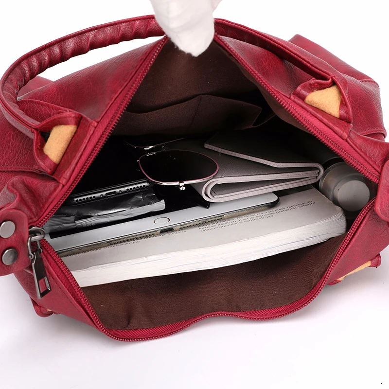 Женские кожаные сумки высокое качество 2019 с верхними ручками винтажные ручные