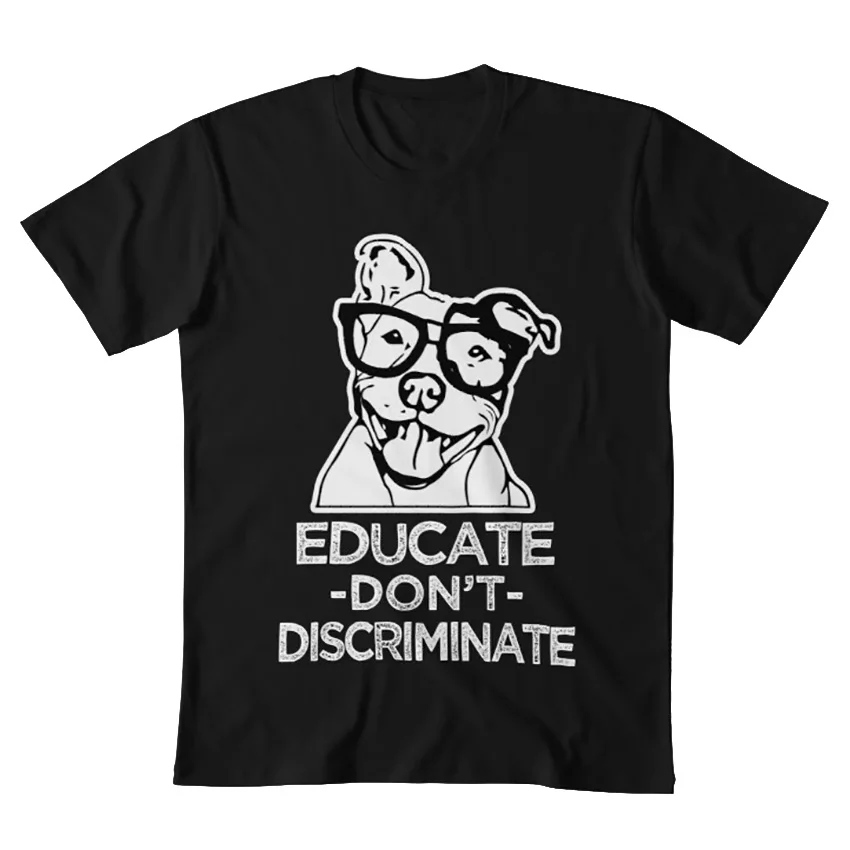 Educate don't disposisty Pitbull assistance футболка питбуль спасательный любителей | Мужская