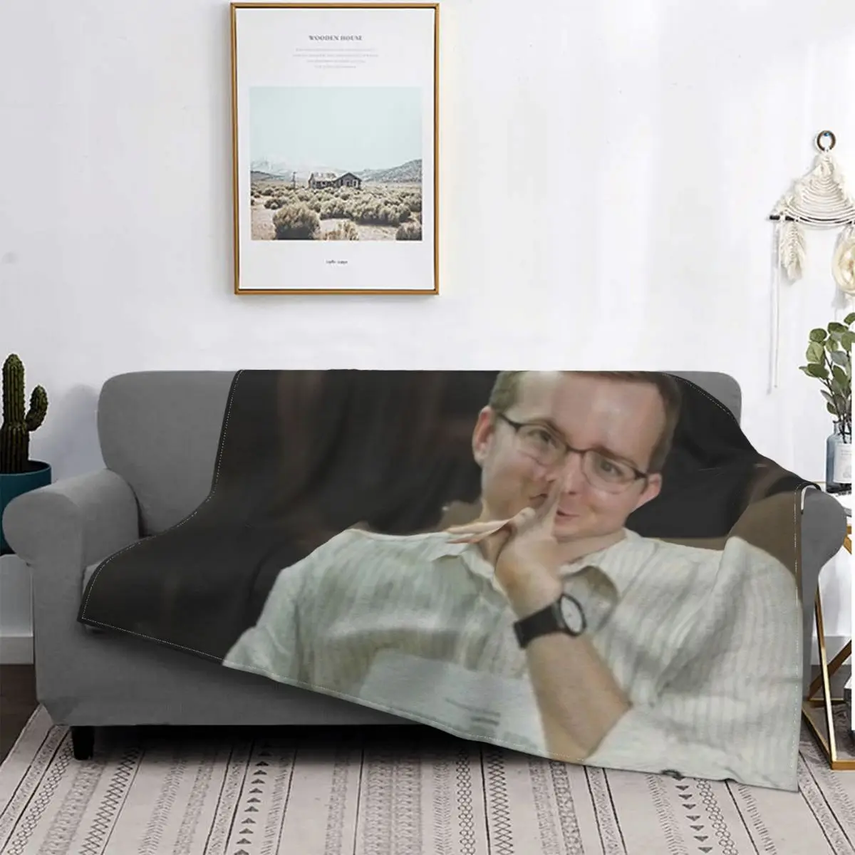 

Manta con capucha para cama, cobertor de invierno a cuadros de muselina, con capucha, para el invierno