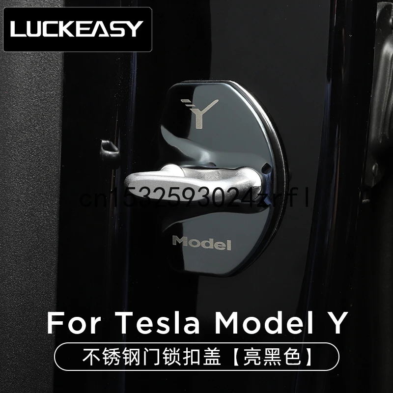

For Tesla Model Y Door Lock Cover Clip Protective Cover Modification Accessories