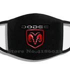 Забавная крутая хлопковая маска с логотипом Dodge Lakukras из углеродного волокна винтажная Ретро трендовая популярная Красивая крутая Милая