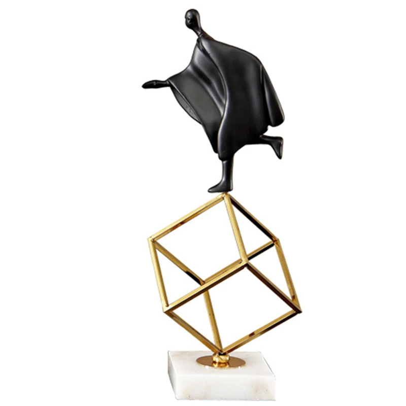 

Creative Resin Statue Gymnastic Figures Crafts Ornament for Living Room Office Bedroom Decoration Hogard