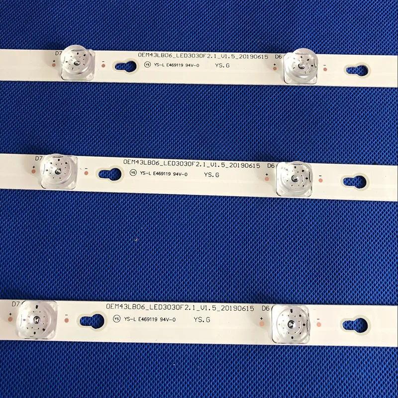 TCL D43A810 U43P6046 светодиодная подсветка L43P1-F 4C-LB4308-ZM02J TOT_43D2900_3X8_3030C_d6t-2d1_4S1PX2 Rev.V2 TV 8 ламп 6