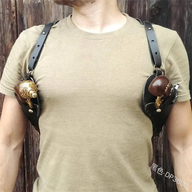 Рыцарь возрождения пиратский двойной пистолет кобура Подмышечная установка