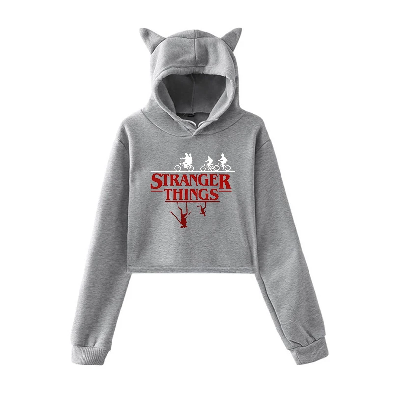 New Fashion Stranger Things Hoodies Casual Unique Sweatshirt Women Kpop Pullover Fleece Warm Girls Harajuku Sportswear Tops Gift | Женская