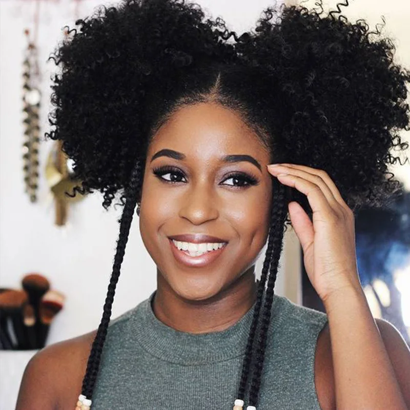 Женский парик из синтетических вьющихся волос MUMUPI с высоким пышным хвостом и