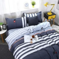 hot sale high quality bedding double sanded quilt cover sheet pillowcase four piece set
