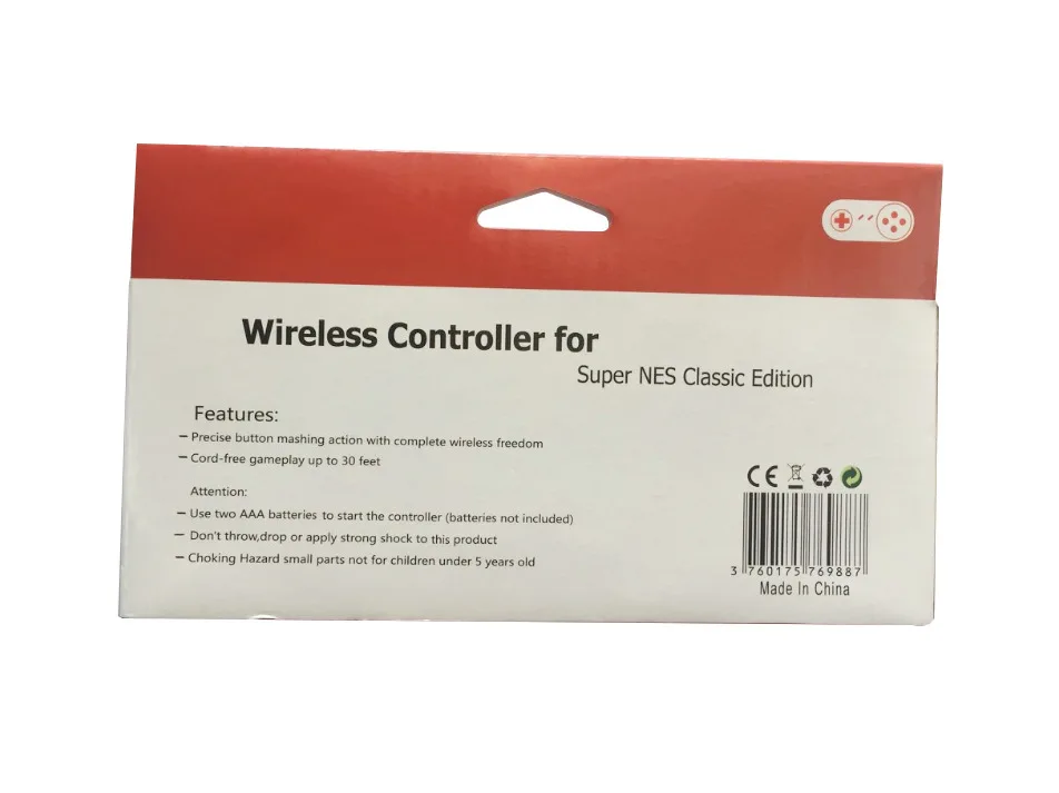 Беспроводной стильный Джойстик контроллер с кнопками для Super NES Classic Mini Handheld 2 4G