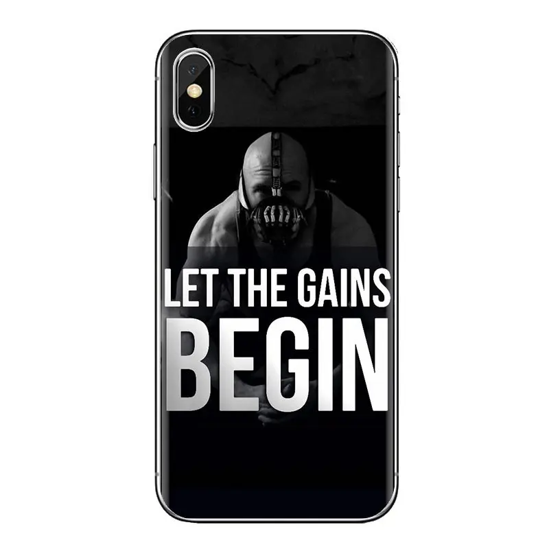 Для iPod Touch Apple iPhone 11 Pro 4 4s 5 5S SE 5C 6 6S 7 8 X XR XS Plus Max мягкие чехлы крышка Gymaholic бодибилдинг