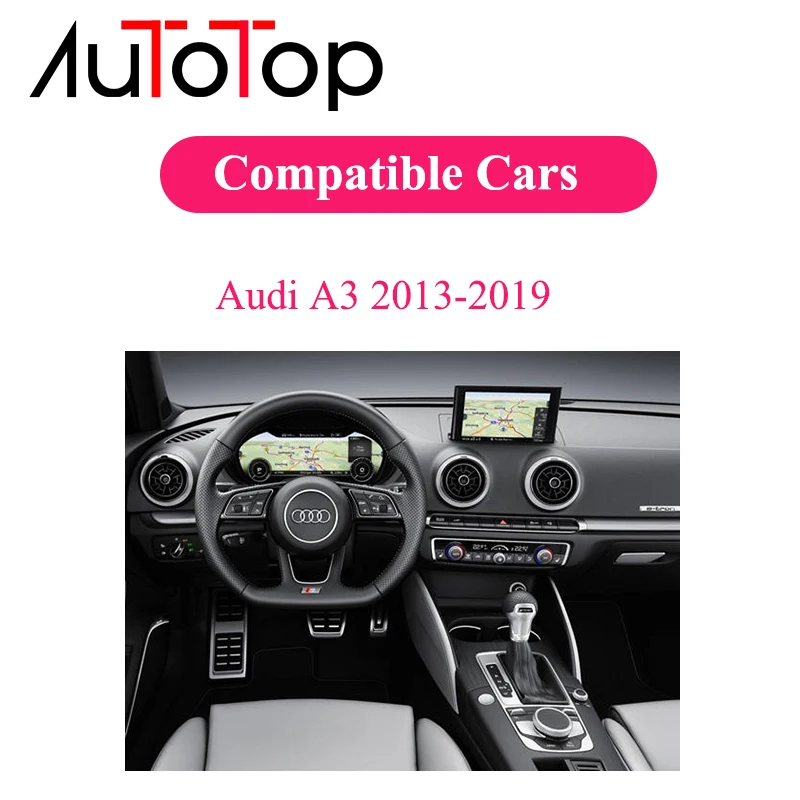 Автомагнитола AUTOTOP 2DIN IPS Android 10 0 для Audi A3 2013-2018 GPS-навигация Wi-Fi Bluetooth Mirrorlink рулевое