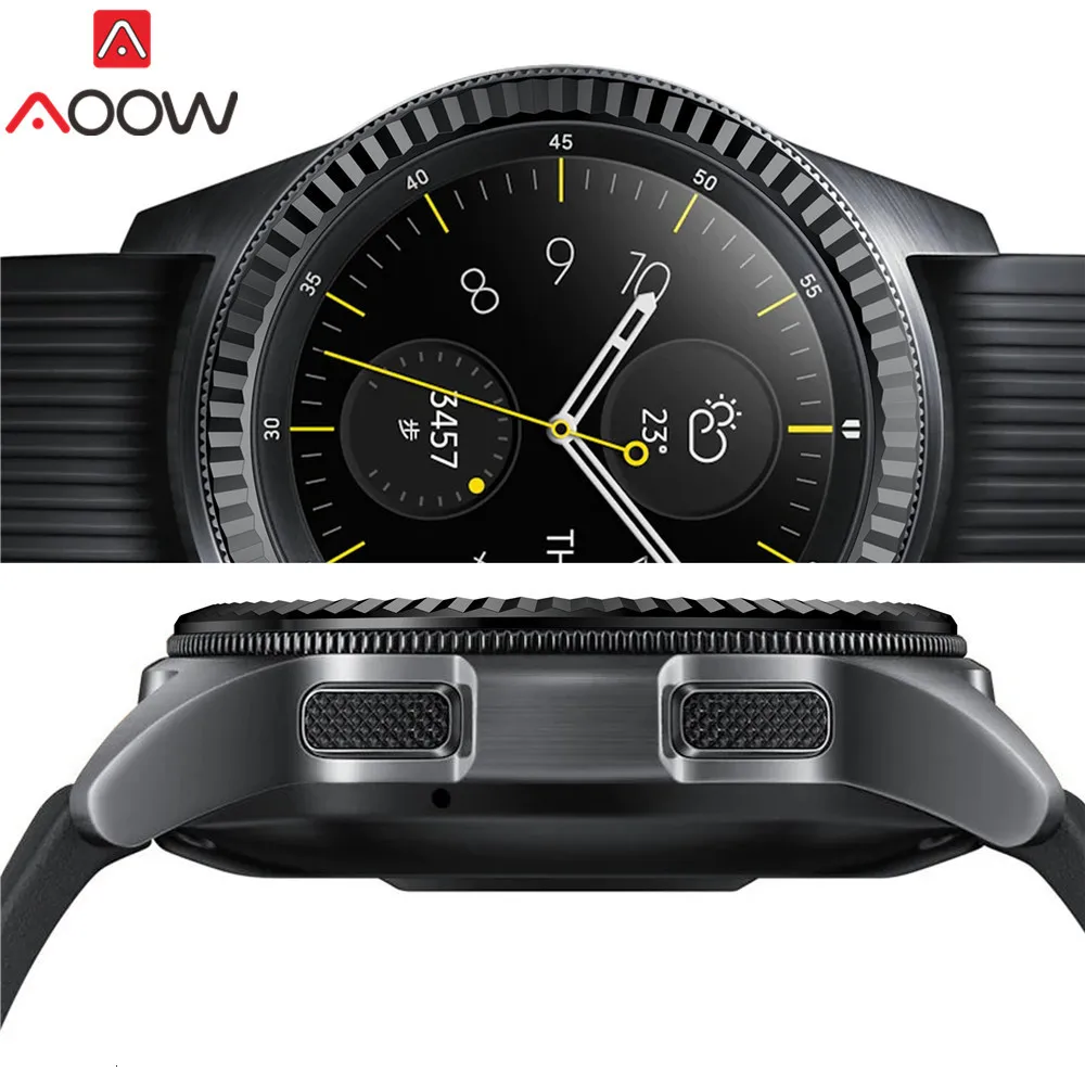 Ободок кольцо стиль для samsung Galaxy Watch 42 мм/шестерни Спорт клейкая крышка против царапин Нержавеющая сталь защита аксессуары