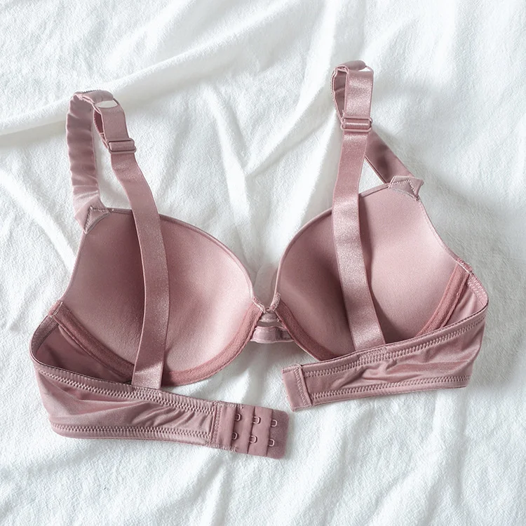 

Strass women's underwear secret push up bra half a sexy glass mold bralette for lingerie with adjusted wire back closure
