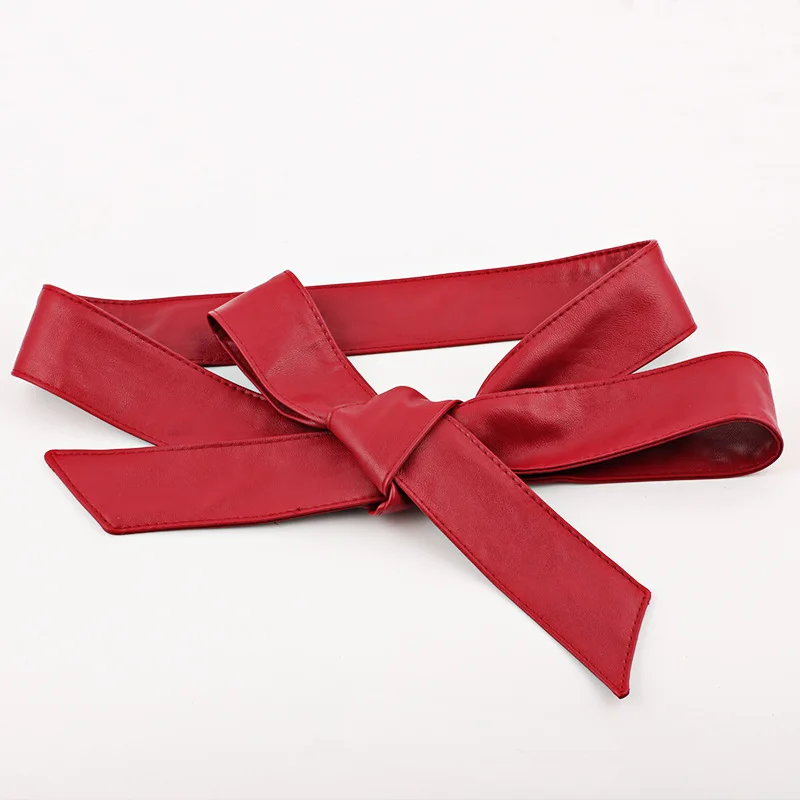 red Wide 4cm Корсет, широкие пояса из искусственной кожи, пояс для похудения, для женщин, эластичный пояс на талии, cinto sobretudo feminin ceinture femme fajas - Цвет: red Wide 4cm