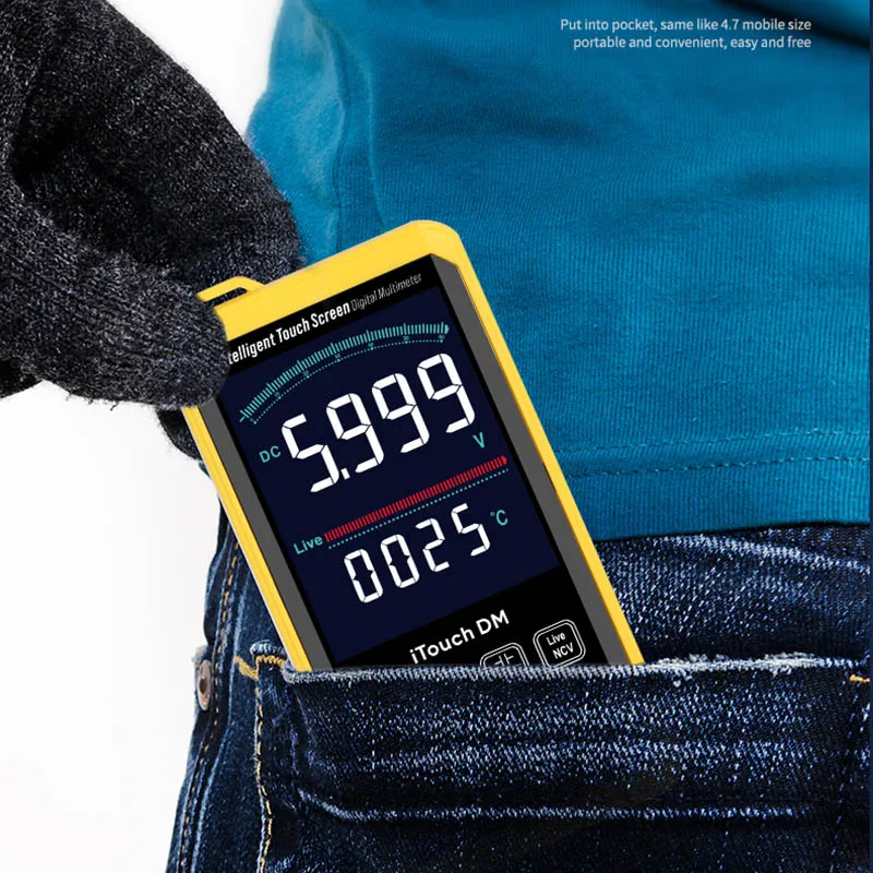 

Mechanic Fully Automatic Multimeter Intelligent Digital High Precision Touch Screen AC DC Voltage Current Resistance Measuremt