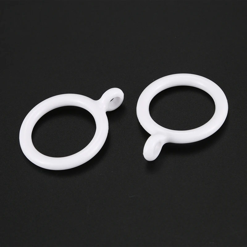 

20X White 25Mm Inner Plastic Curtain Rings