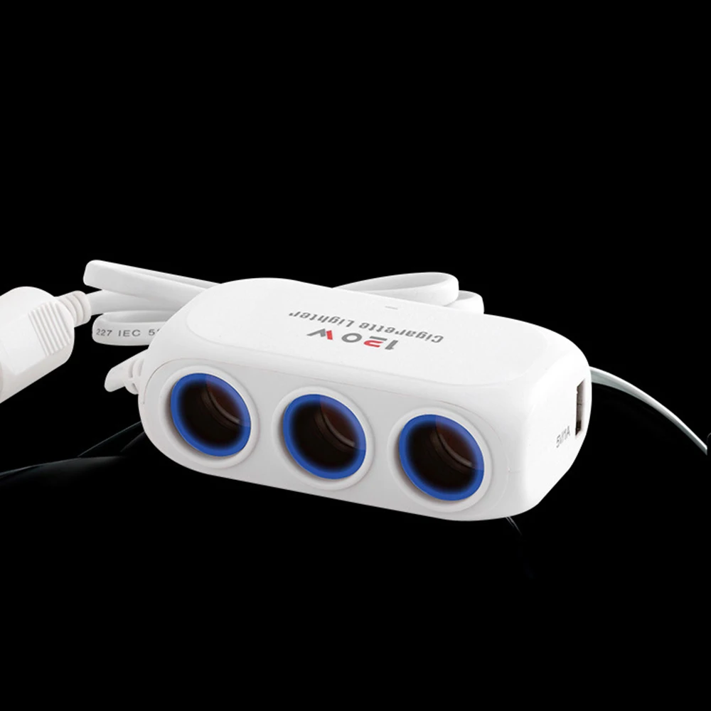 Автомобильное зарядное устройство с двумя USB портами и монитором|Адаптер