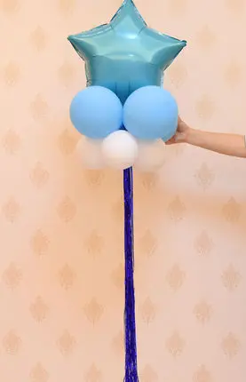 10 шт./лот сердце в Звездном стиле с воздушный шарик из фольги форме фольговым