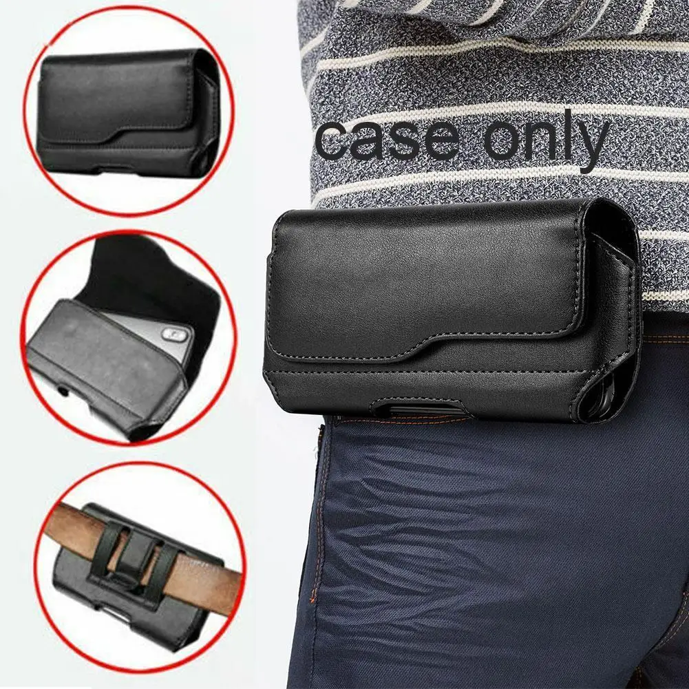 

Universal Leather Belt Holster Case Cover Waist Bag For Samsung z fold3