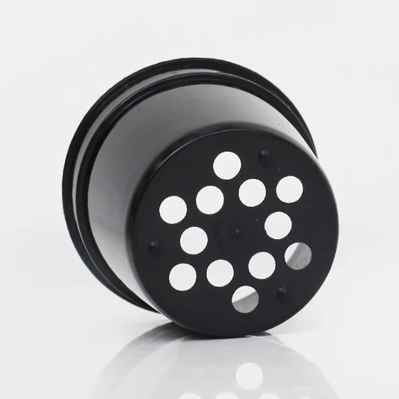 10 шт. маленькие черные и белые цветочные горшки пластиковые для суккулентов