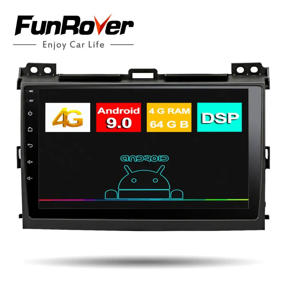 4G 64G Android 9,0 DSP ips AV выход автомобильный gps для Toyota Prado 120 Lexus GX470 экран Навигация стерео радио без DVD плеера