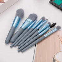 anmor 8pcs mini size makeup brush set foundation highlighter blending eye shadow eyelash eyebrow brush for make up pincel