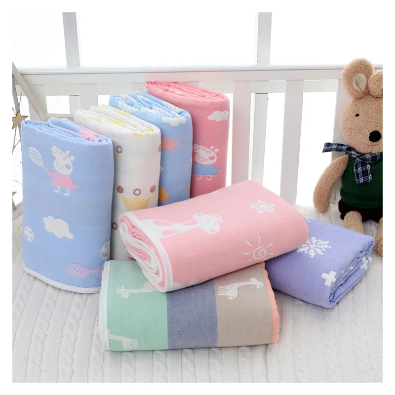 Хлопковое детское одеяло с рисунком плотное жаккардовое хлопковое банное