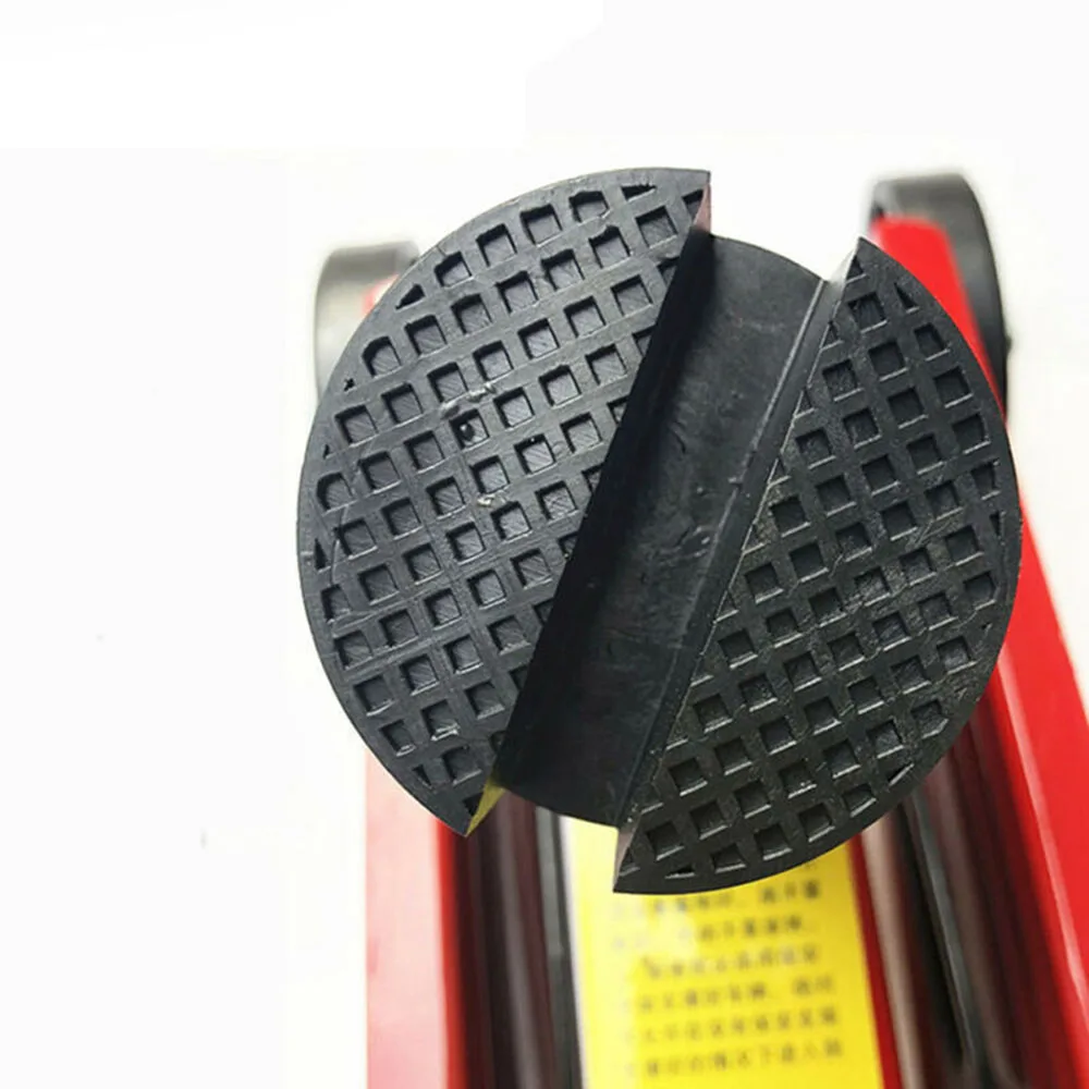

1*Car Rubber Slotted Rail Hydraulic Floor Jack Guard Disk Pad Frame Rail Adapter