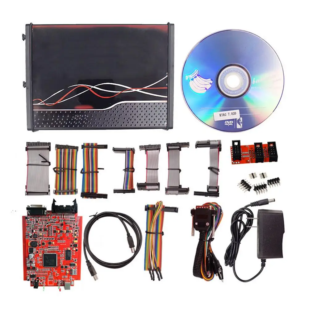 

Car Accessories Ktag V7.020 Main Unit Multiple Languages Support BDM Function Software V2.25 Red PCB Board European Version
