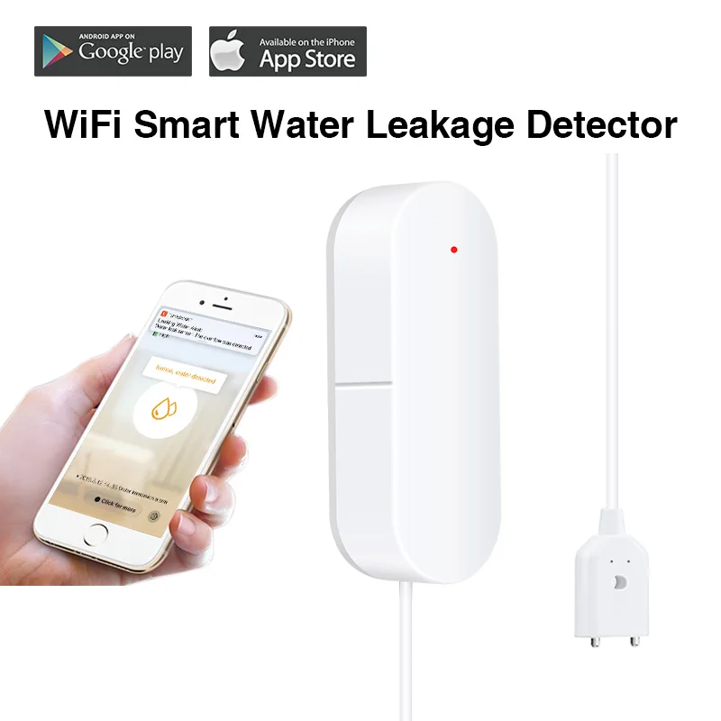 Wofea wifi датчик воды с автоматическим запорным клапаном умная сирена Автоматизация совместима с Alexa