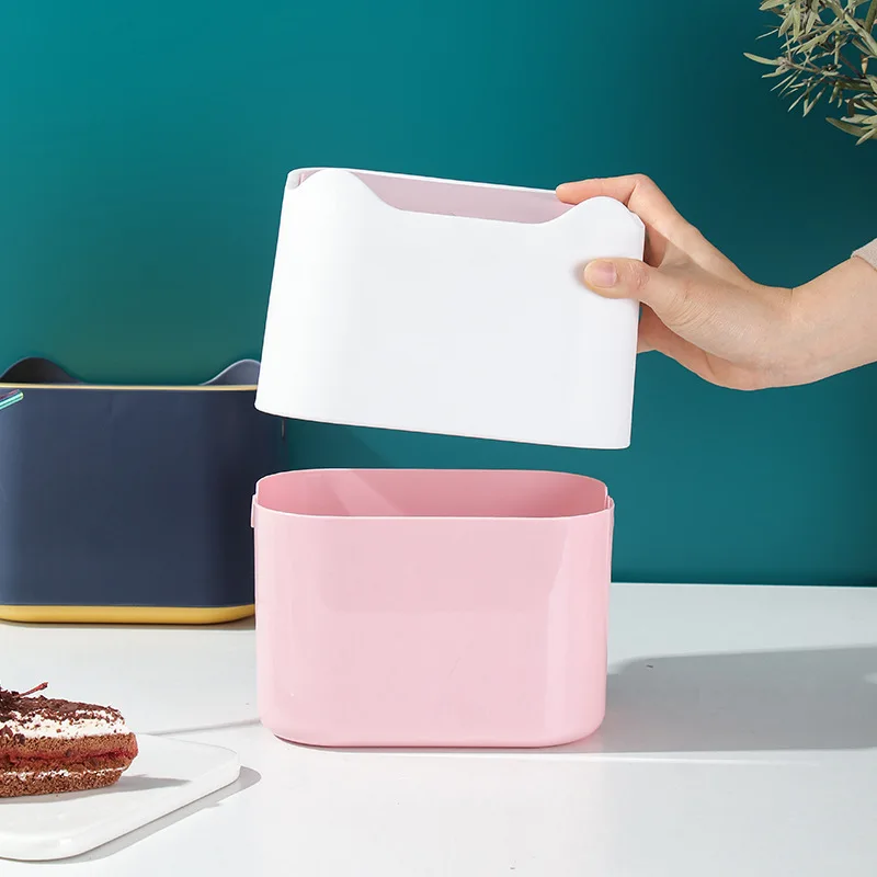 

Mini Garbage Desktop Trash Bins Dustbin Storage Basket Kitchen Zero Waste Cute Rubbish Bins Kosz Na Smieci Cleaning Tools EA6LJT