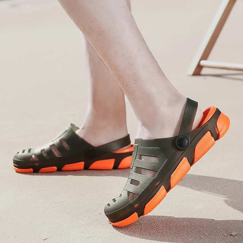 Мужские Пляжные шлепанцы для сада и пляжа Классические сандалии плавания