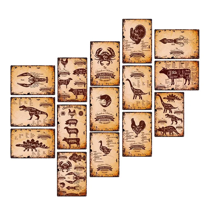 Мясница, искусство, искусство на стену, живопись, резание мяса