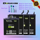 Аккумулятор высокой емкости DORAYMI BN20, BM22, BM36, BM37, для Xiaomi Mi 5, 5S Plus, 5C, Mi5, Mi5S Plus, сменная батарея для телефона Mi5C