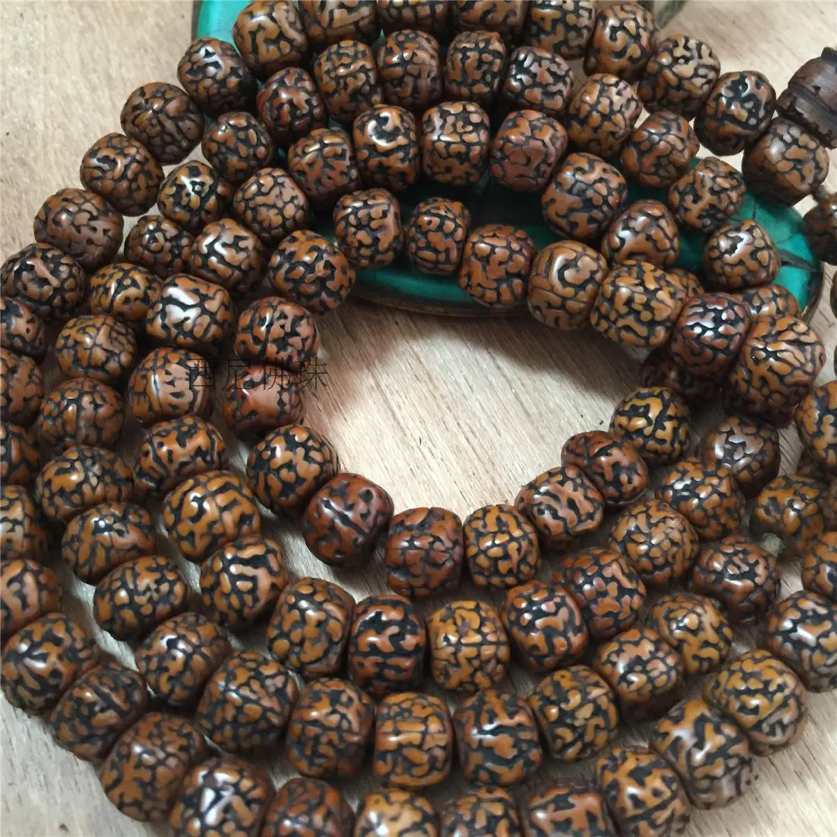 8 мм Тибетский буддизм 108 семена старого Ваджра Бодхи молитвенный шарик Мала