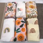 Бамбуковые детские одеяла для новорожденных хлопковые пеленки детские муслиновые пеленки одеяла 120*120 см