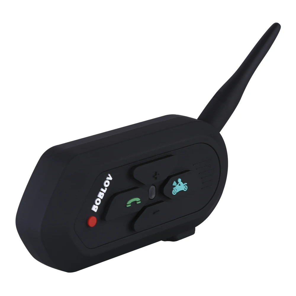 Boblov 2 комплекта V6 Pro Водонепроницаемый 1200 м Мотоциклетный беспроводной BT-3.0 шлем