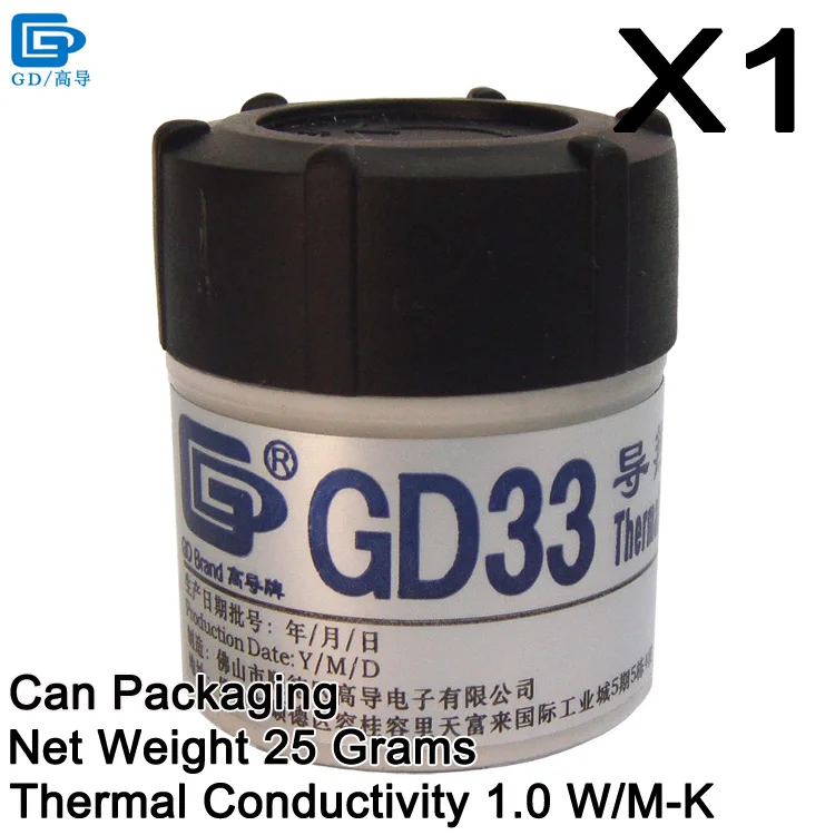 GD33-CN25 1 Piece GD460 GD450 GD100 GD220 GD33 GD66 GD280 GD380 Термальность проводящая силиконовая смазка паста силиконовый пластырь компаунд CN202530 - Цвет лезвия: GD33-CN25 1 Piece
