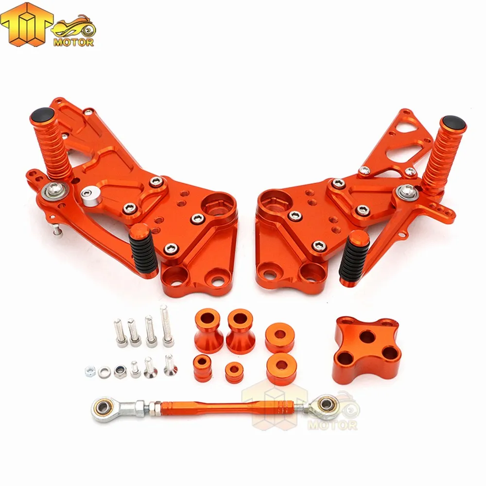 Подножки для KTM Duke 125 200 390 2011 2017- комплект задних подножек райдера аксессуары Duke125