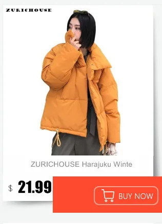ZURICHOUSE Новая женская зимняя куртка модная свободная короткая теплая парка с капюшоном верхняя одежда женская пуховая стеганая куртка