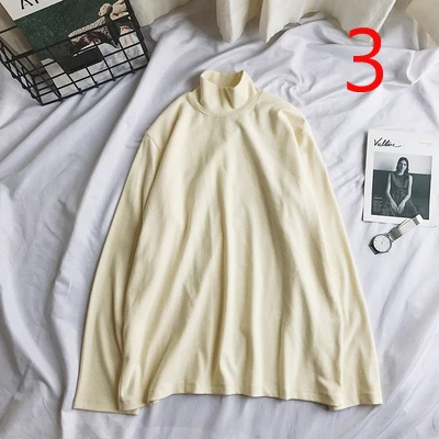 

Solid color versatile casual warm bottoming shirt men's men's long-sleeved T-shirt trend tee