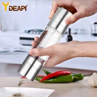 ydeapi pepper grinder 2 in 1 stainless steel manual salt pepper mill seasoning kitchen tools grinding for cooking restaurants