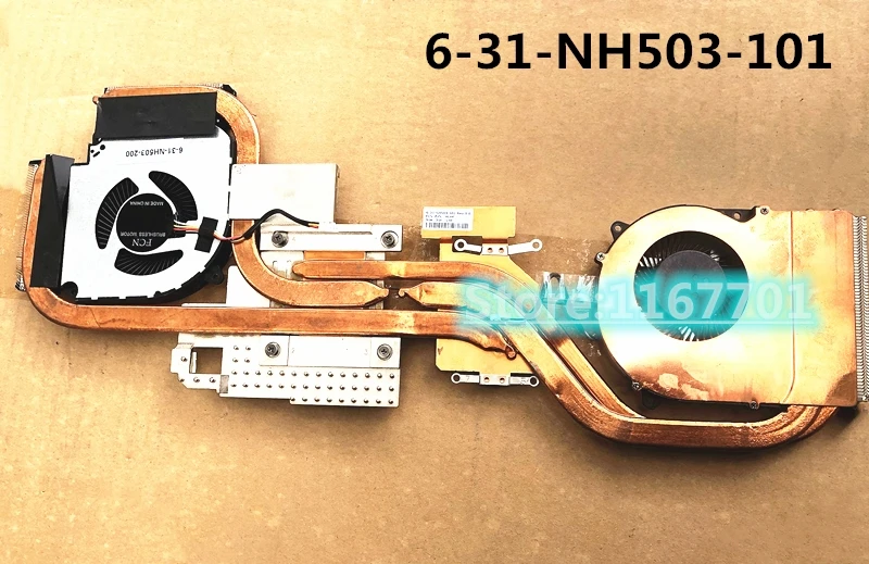 

Original Laptop/Notebook CPU cooling Radiator Heatsink&Fan for Hasee Z6 CT5NA Z7 CT7NA CT7NT Clevo NH50 6-31-NH503-101 MLHF
