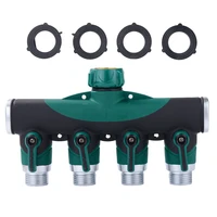34 4 way brass plastic garden hose splitter y type watering connector distributor for outdoor tap and faucet