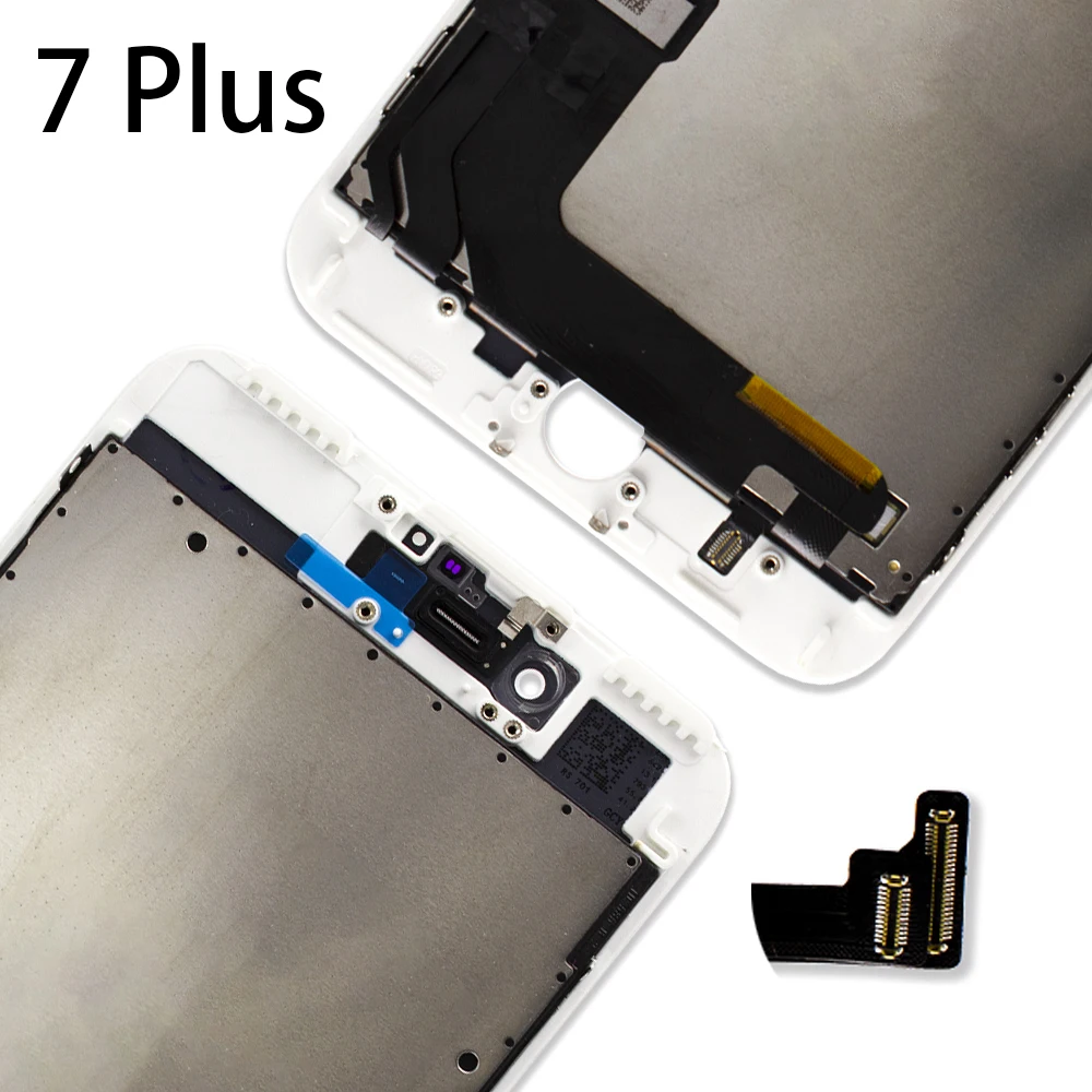 Черный/белый Pantalla ЖК-дисплей дигитайзер для iPhone 7 Plus A1661 A1784 A1785 3D сенсорный экран Замена без Dead Pixe