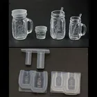 Мини-банки для меда формочка бутылка кулон Смола форма миниатюрная еда играть силиконовая форма