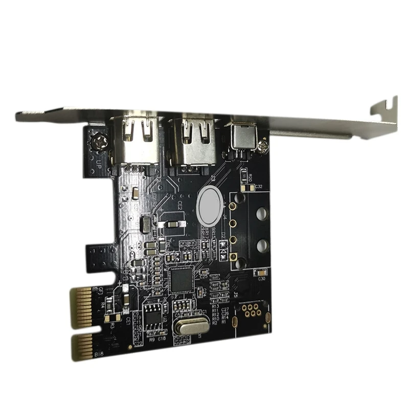 Firewire карта PCIe 800 адаптер для Win10 3 порта IEEE 1394 PCI Экспресс контроллер карты