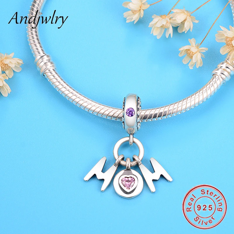 Подходят оригинальный браслет с шармами 925 Стерлинговое Серебро мама кулоны